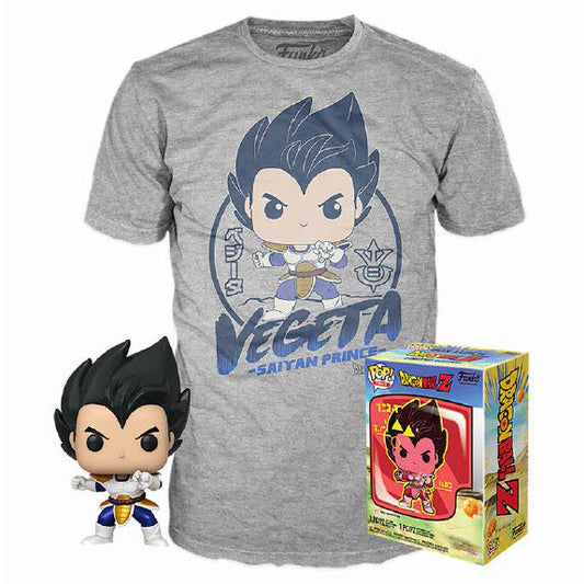 Set figura POP & Tee Dragon Ball Z Vegeta