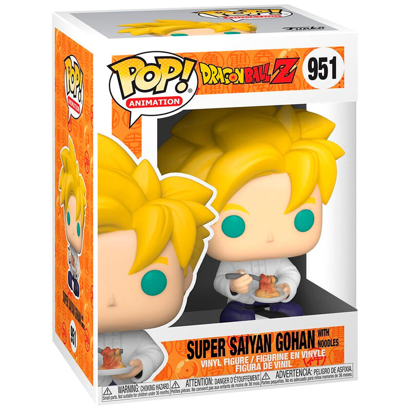 Figura FUNKO POP Dragon Ball Z Super Saiyan Gohan with Noodles - Nº 951 (Copy)