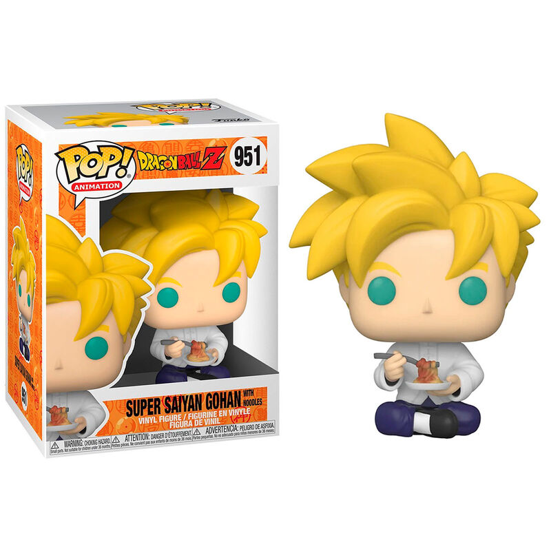 Figura FUNKO POP Dragon Ball Z Super Saiyan Gohan with Noodles - Nº 951 (Copy)