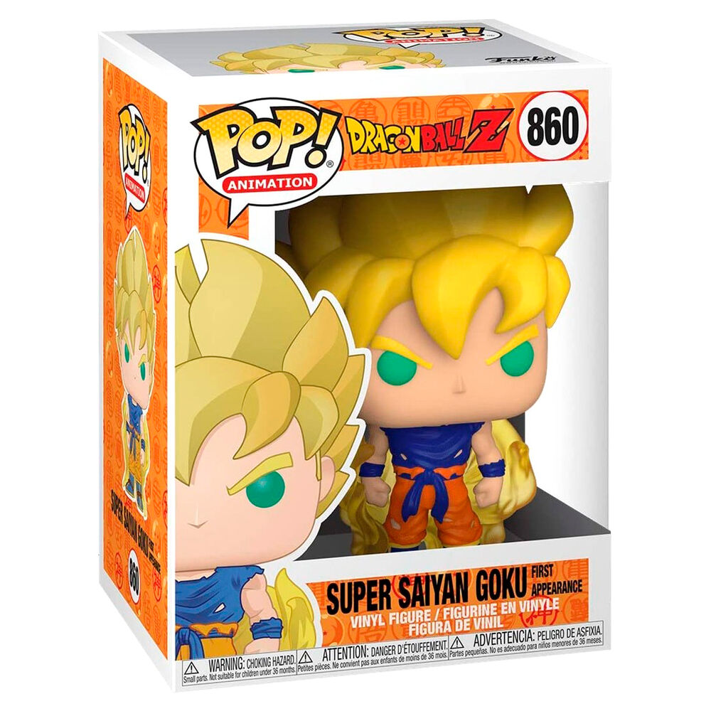 Figura FUNKO POP Dragon Ball Z S8 Super Saiyan Goku First Appearance - Nº 860